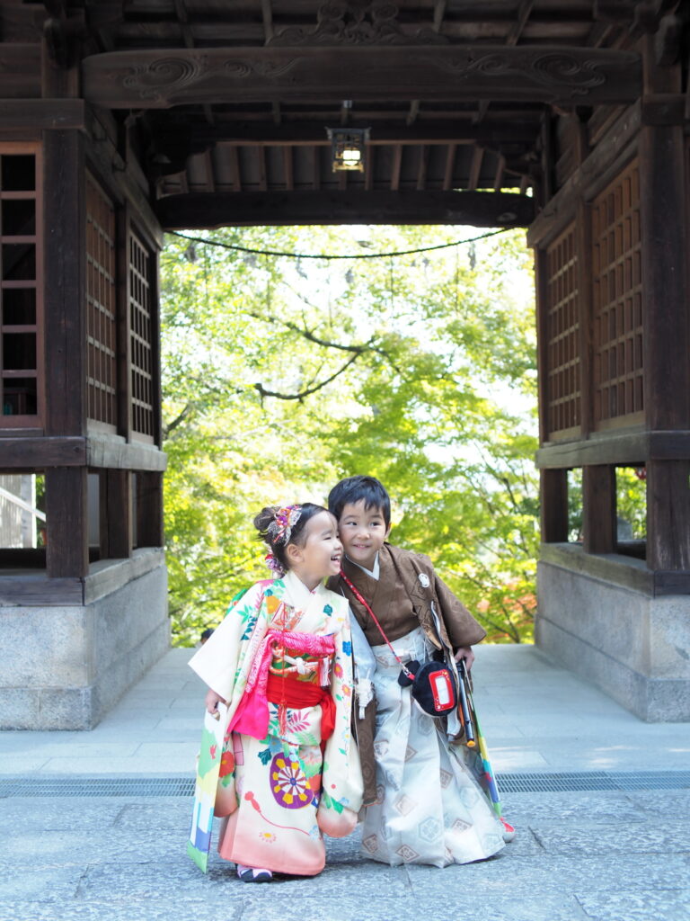 福山八幡神社での七五三出張撮影