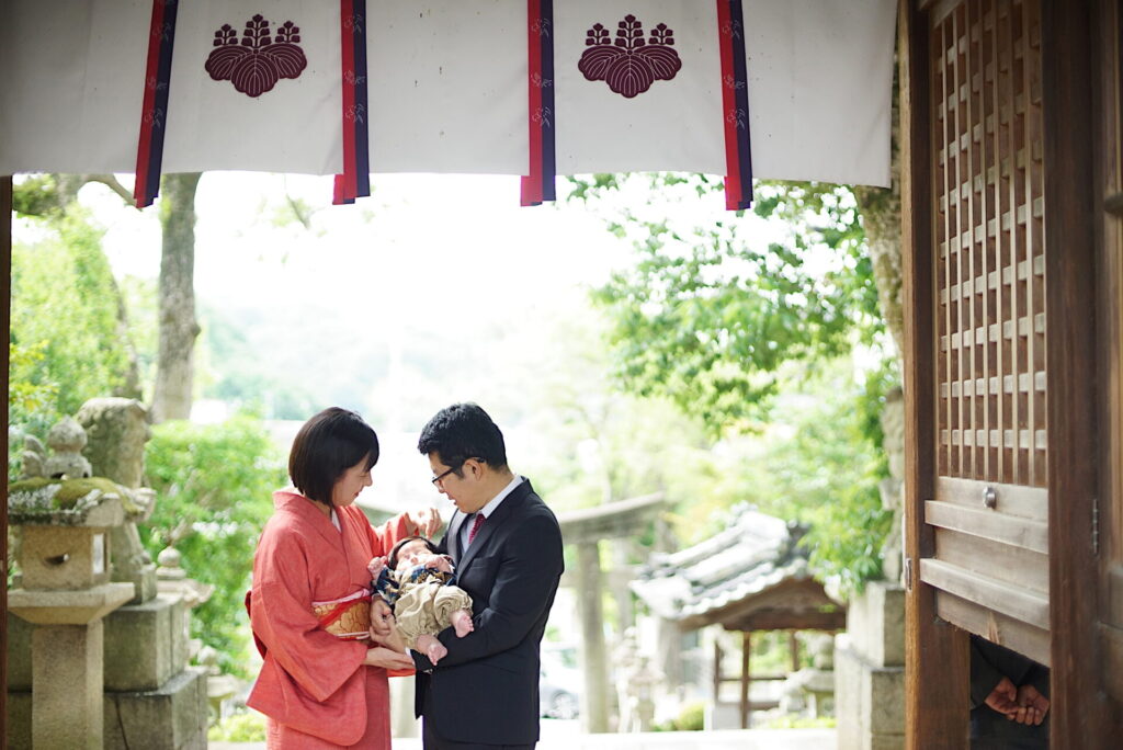 尾道烏須井八幡神社でお宮参り出張撮影