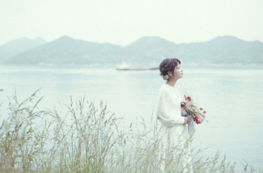 しまなみ海道の島でフォトウエディング